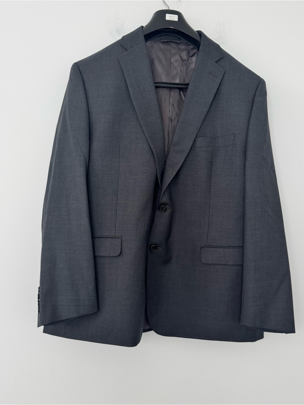 Ralph Lauren LRL Sport Coat Mens 46R Gray 100% Wool Two Button Natural Stretch